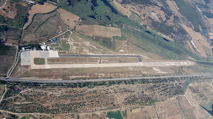 Efes / Selçuk Havaalanı havadan görünüm