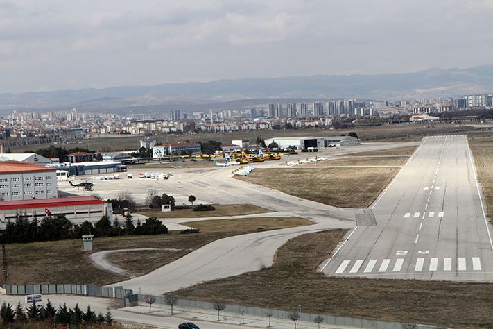 Etimesgut Havaalanı havadan görünüm